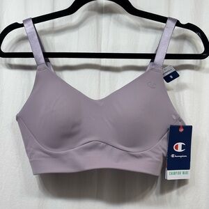 Champion Bra Moderate Support Padded Moisture Wicking Size Medium Purple